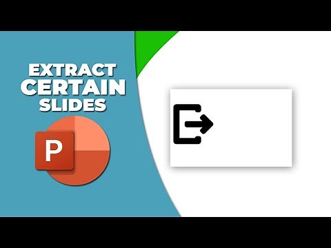 How to extract certain slides from PowerPoint