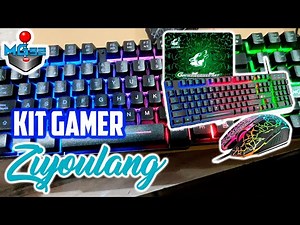Kit Teclado, Mouse y Mousepad Ziyou Lang T13 con Luz RGB 🔥 Que Bara!
