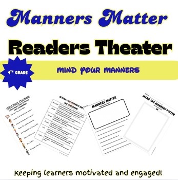 Mind Your Manners | Reader’s Theater Script & Activities for 4th Grade