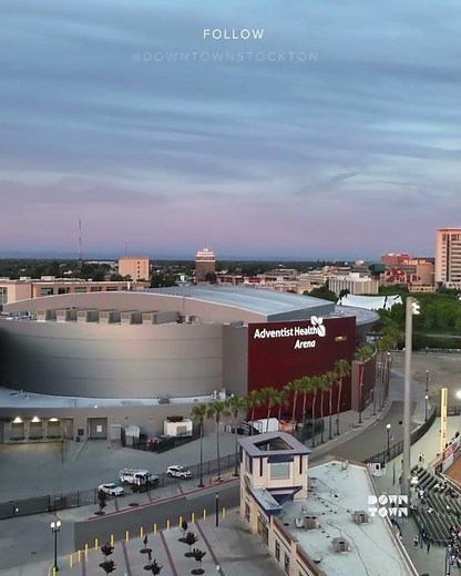 Downtown Stockton Drone: Adventist Health Arena #shorts