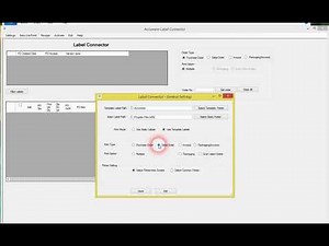 Label Connector For QuickBooks General settings