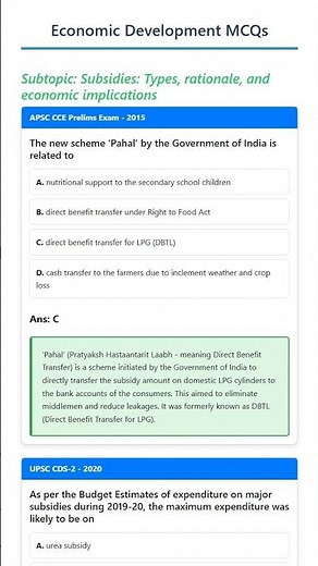 Subsidies: Types, rationale, and economic implications