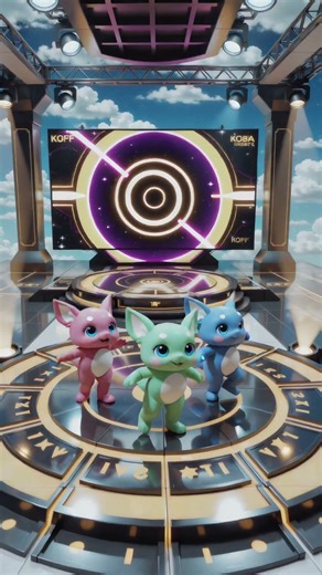 Golden Aliens Dance Showdown ⚡✨ K-Pop Hero Energy!