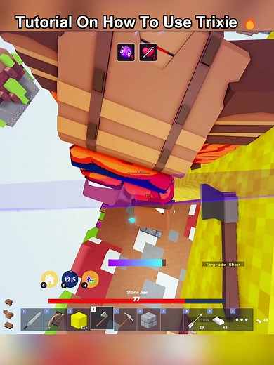 Tutorial On How I use Trixie 🔥⚔️ #bedwars #roblox #naruto #combos #trixie #relateable #sasuke #rblx #yuzi #elektra