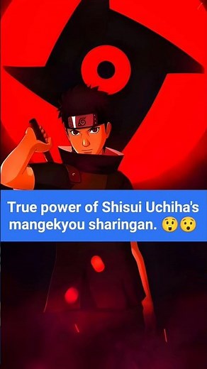 Real power of Shisui Uchiha's mangekyou sharingan?😯😲 #shisuifacts #narutoshippudenfacts #animefacts