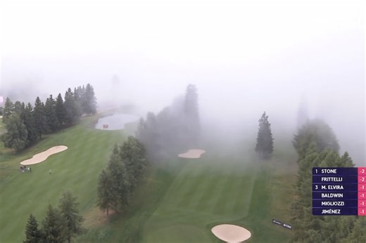 This wild fog delay at the Omega European Masters looks like something straight out of a horror movie