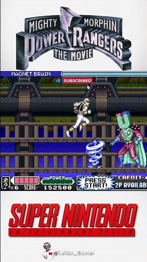 Mighty Morphin Power Rangers: The Movie SNES #retrogaming