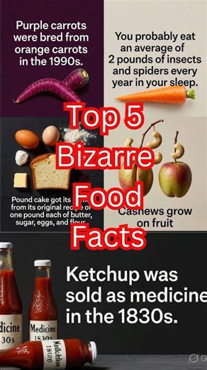 5 Bizarre Food Facts That Will Blow Your Mind 🤯🍴