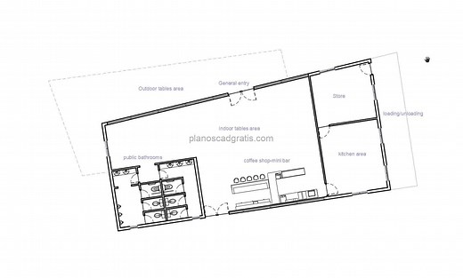 Cafetería y Minibar- Planos de AutoCAD 2601221 - Planos CAD Gratis