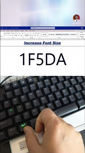 Increase Font size symbol in msword | #windows #keyboard #mstechtricks