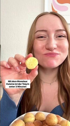 😍Quarkbällchen ohne Frittieren: Einfach im Ofen mit Monsieur Cuisine!