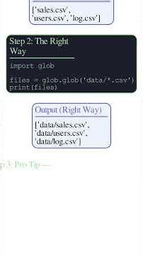 python glob function tiktok #coding #programming #python #education