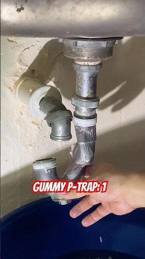 Part 1: Gummy P-trap replacement #diy #fix