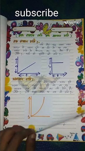 class 9th science project file chapter 8 (गति) PVS CRAFTS