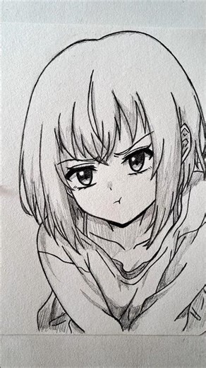 How to Draw angry girl #shorts #anime #drawing #art #howtodraw