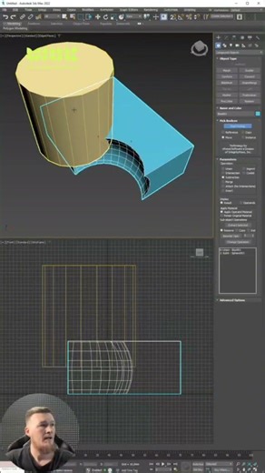 Use Booleans in modern versions of 3D Max! #3dsmax #boolean #3dmaxschool #onlinetraining #3d