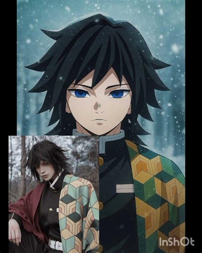 Real character VS cosplay transformation 😲 #demonslayer #cosply #animecosplay #fyp #Realvscosply