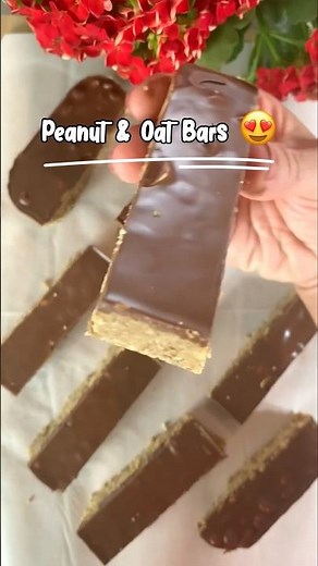 Amazing Peanut & Oat Energy Bars 😍 #easy #yummy #energy #bars #recipe #viralvideo #fyp #food