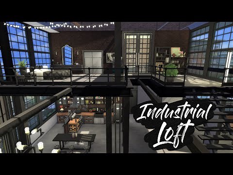 INDUSTRIAL LOFT | [No CC] Sims 4 Speed Build