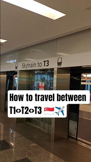 How to Travel Between Terminal 1,2 and 3 @ Changi Airport | #changiairport | #skytrain ❤️