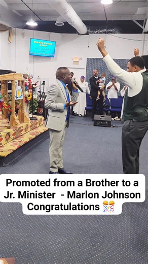 Promoted from Brother to Jr. Minister. #apostolicchurchatlanta #promotion #clergy #everyonefollowers #foryourpage #fyp House Of Miracles Apostolic Atlanta | House Of Miracles Apostolic Atlanta