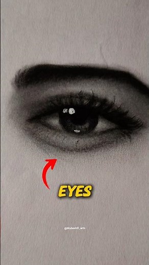 Realistic Eye Drawing Tutorial for Beginners 🎨| #shorts #eyestutorial