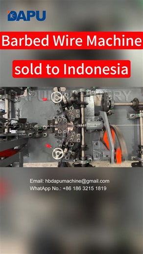 Barbed Wire Making Machine sold to Indonesia DAPU is a professonal manufacturer of barbed wire making machine. For more information, please contact us now! Mobile/WeChat/WhatsApp NO.: 86 186 3215 1819 Email: hbdapumachine@gmail.com Website: https://www.welded-mesh-machine.com YouTube: https://www.youtube.com/@DAPU_Machinery #barbedwiremachinepunjab #barbedwiremachinefatory #barbedwiremachinesupplier #barbedwiremakingmachine #barbedwiremakingmachineprice #barbedwiremakingmachinechina #barbedwiref