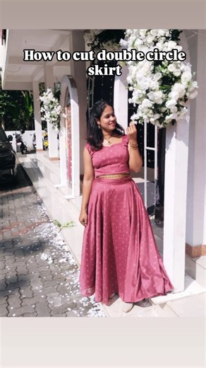 Ashme Vlogs | How to cut double circle skirt🪡💃👗 #reels #trendingreels #stitching #creative #skirt #doublecircleskirt | Instagram