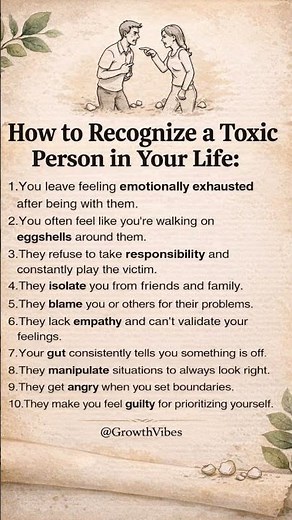 How to Recognize a Toxic Person in Your Life 🚩