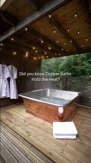 It's True, Copper Outdoor Baths Hold The Heat!