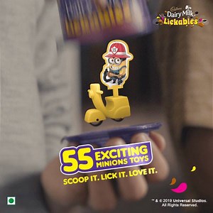 Delicious Cadbury Dairy Milk in Lickables now with 55 collectible Minion toys! #ScoopitLickitLoveit. #CadburyDairyMilkLickables #Chocolate #Cadbury #CadburyLickables #MinionsInLickables #MinionToys #Minions #ReadyForLickables | Cadbury Dairy Milk