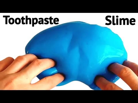 How to make Toothpaste and Glue Slime at home Without Borax & Activator/Making Slime With Toothpaste