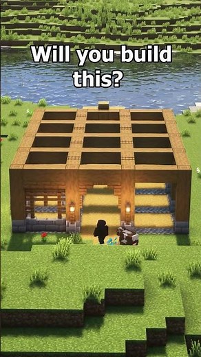 Minecraft Horse stable 🐴| Design by ‪@hiboukyt‬ #minecraft