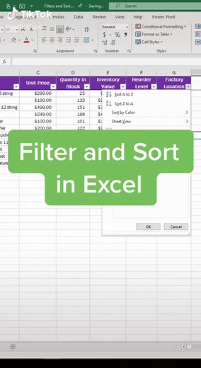 Filter and Sort in Excel: Tips and Tricks for Efficient Data Management
