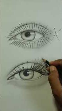 Stop Drawing Eyelashes Wrong ❌ Try This! #draw #drawing #sketch #illustration #anime