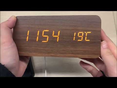 GINZER wooden alarm clock setting instruction