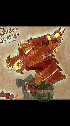 Ex queen scarlet edit! #wingsoffire #dragon #wof #edit #queen