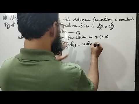Hydrodynamics #Relation between velocity components, velocity potential and Stream Function