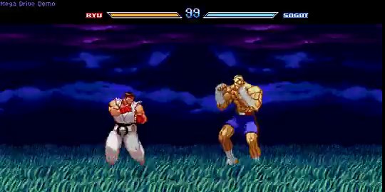 Guys, this is a concept project for a special version of Street Fighter on the Sega Mega Drive.This demo is designed to include sprites and mechanics from SF3, as well as a few stages I selected.Special thanks to AuMiO VXC and Vegeta 20xx for their excellent work on Sagat.