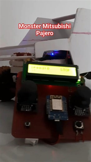 monster RC Mitsubishi Pajero#transmitter #rc #car #arduino #arduinoproject #home #rcsystem #offroad