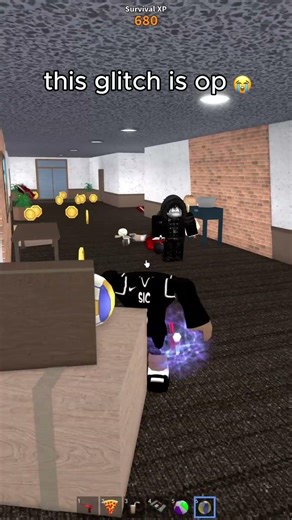 blocking knives with beach ball 😭😭