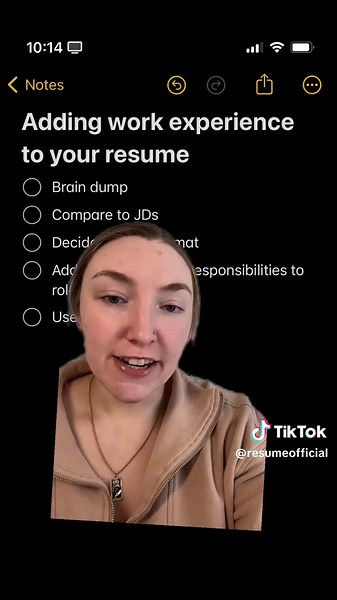 And the good news is once this is done, you don’t have to worry about it anymore 🤠 #resume #resumetips #resumewriting #resumebullets #workexperience #resumebullets #jobseeker #jobsearch #jobhunt #work #careeradvice