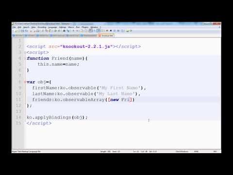 KnockoutJS The Basic for beginner part-5 Observable Array