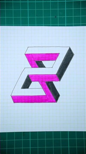 3D Optical Illusion Drawing 🤯 Creative Drawing Ideas✨ Easy Trick Art Tutorial #3DArt