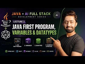 Java Tutorial | Java Program Structure, Variables & Data Types | Lecture 3