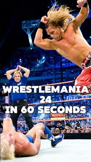 WrestleMania 24 in 60 seconds #wwe #wrestling #shorts