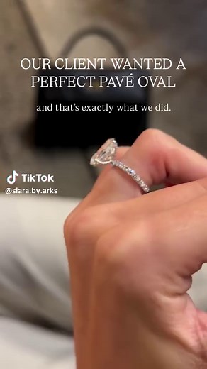 Custom Pavé Ring Featuring a Stunning 3.02 Carat Oval