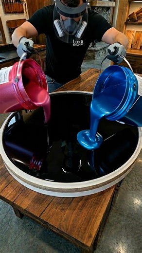 DIY Broken Glass & Epoxy Resin Table! ✨ (Amazing Transformation)