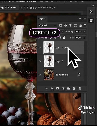 Remove Background from Transparent Wine Glass in Photoshop