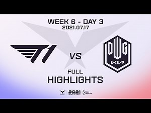T1 vs DK Highlights ALL GAMES LCK Summer Split 2021 W6D3 | T1 vs DWG KIA